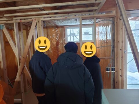 お施主様内覧いただきました